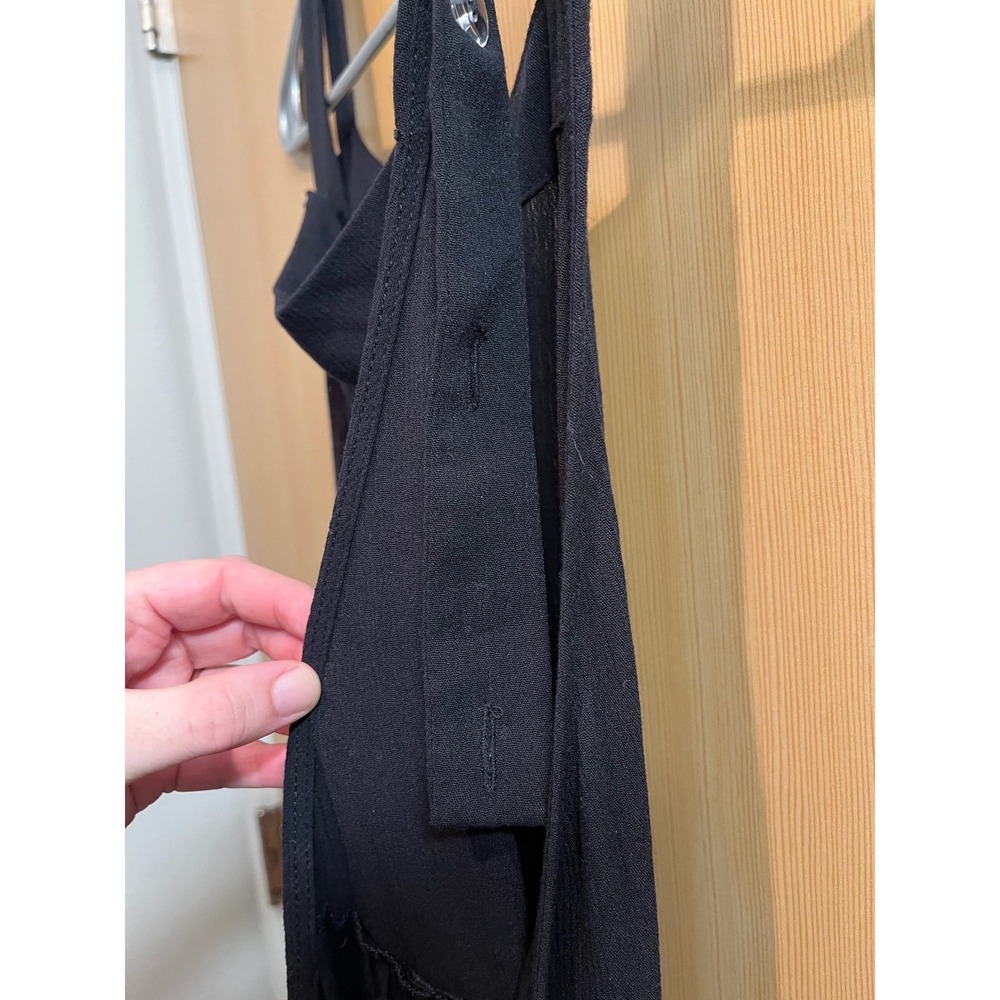 Torrid Jumpsuit Womens 3 Black Harem Wide Leg Adjustable Straps Pockets Relaxed - Picture 6 of 8